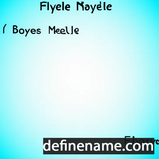 cartoon of the name Faylene