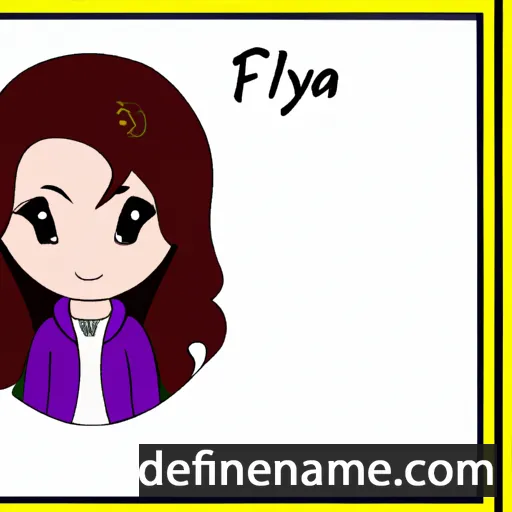 cartoon of the name Fayna