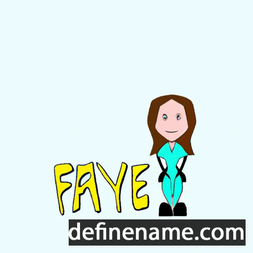 cartoon of the name Fayre