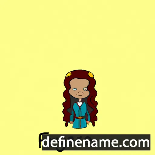 cartoon of the name Fayrene