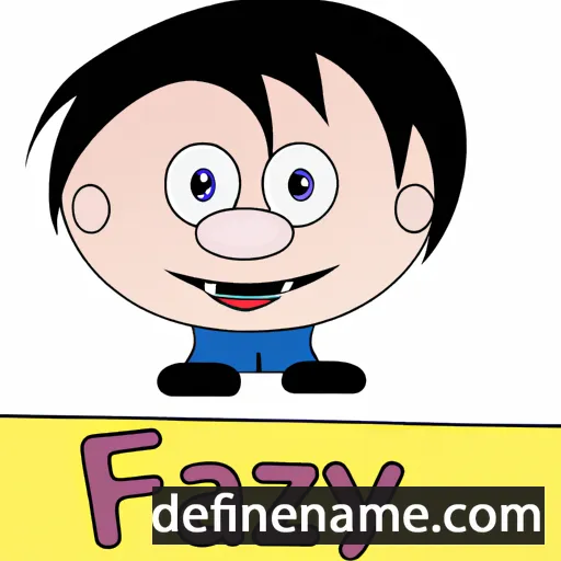 cartoon of the name Fayzi