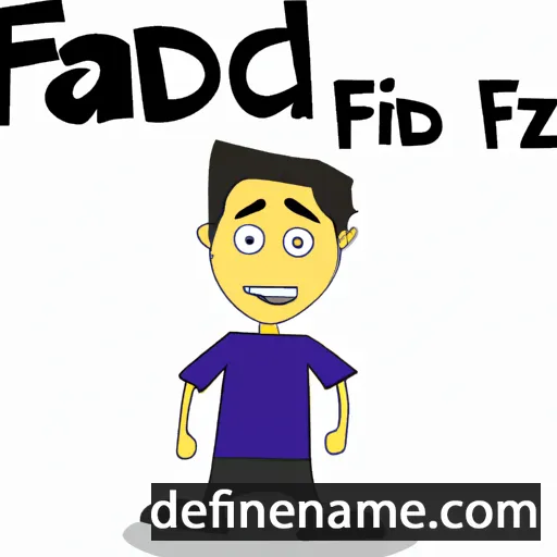 cartoon of the name Fazaid