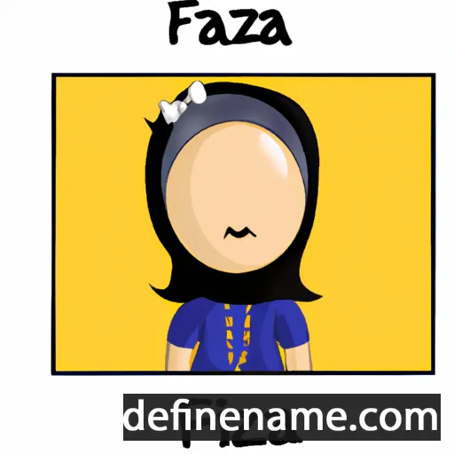 cartoon of the name Fazia