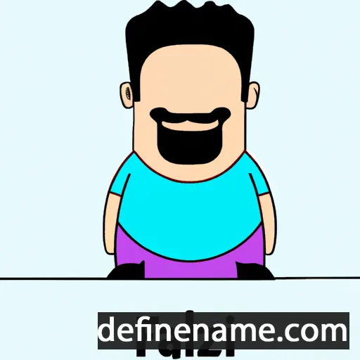 cartoon of the name Fazil