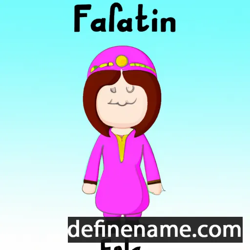 cartoon of the name Fazilat