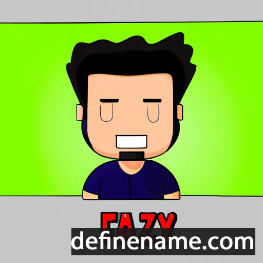 cartoon of the name Fazly