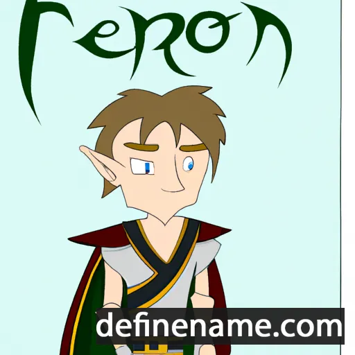 cartoon of the name Fëanor