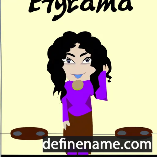 cartoon of the name Feafaniya