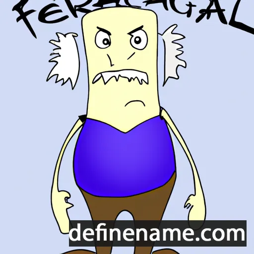 cartoon of the name Feargall