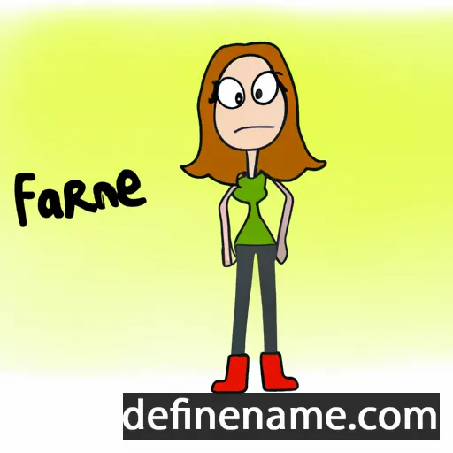 cartoon of the name Fearne