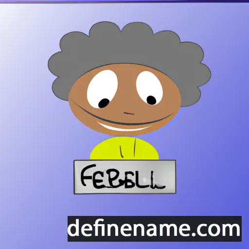 cartoon of the name Febriel