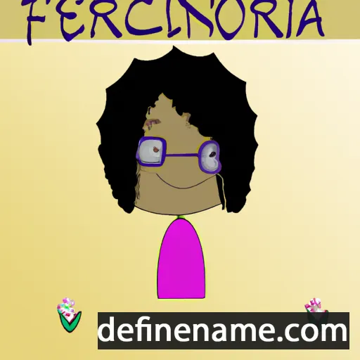 cartoon of the name Febrônia