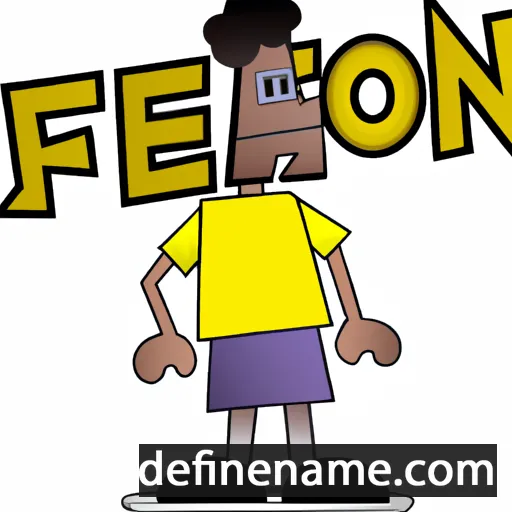 cartoon of the name Febron