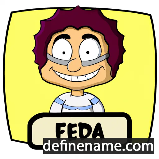 cartoon of the name Fedda