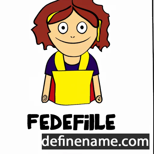 cartoon of the name Fedeline