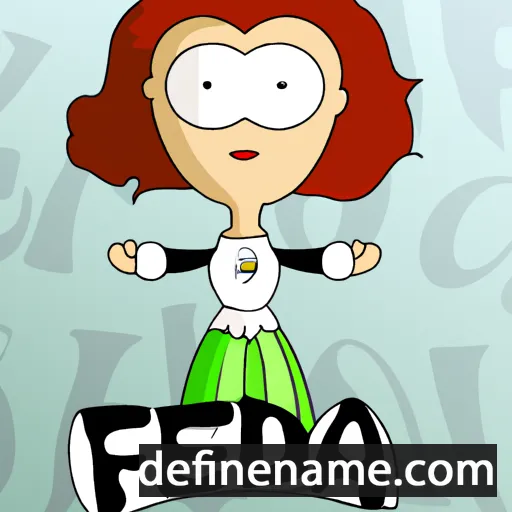 cartoon of the name Fedia