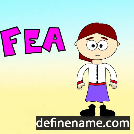 cartoon of the name Fedja