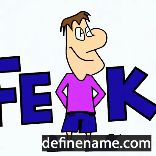 cartoon of the name Feike