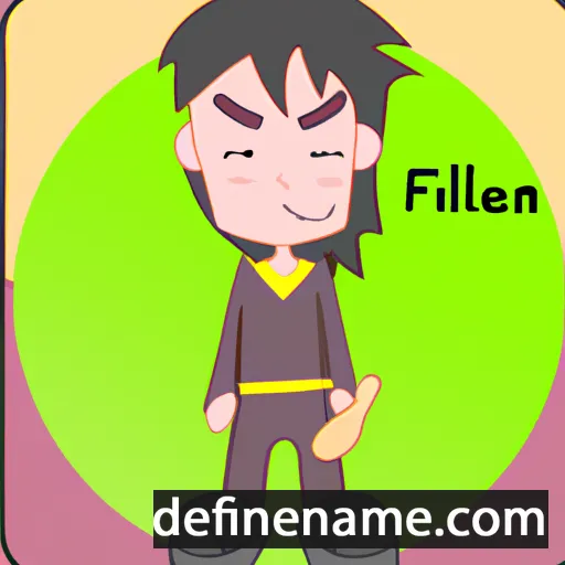 cartoon of the name Feilian