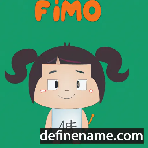 cartoon of the name Feimiao