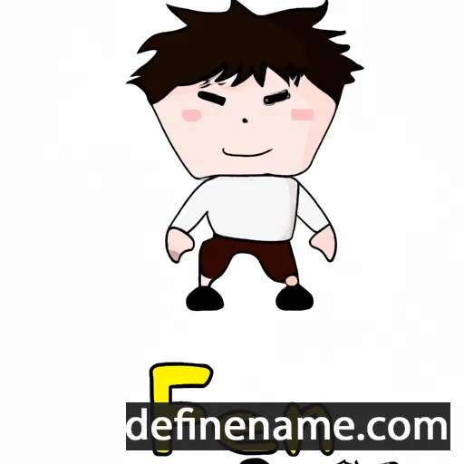 cartoon of the name Feiqian