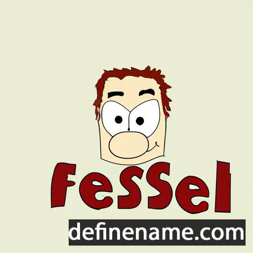 cartoon of the name Feissel