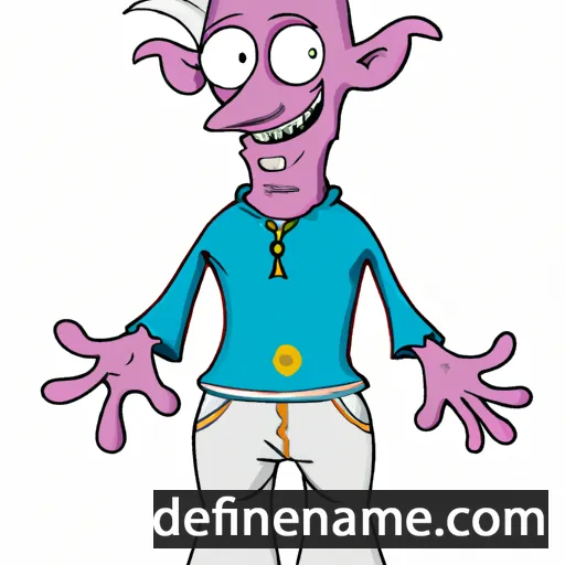 cartoon of the name Feiven