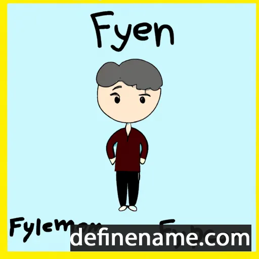 cartoon of the name Feiyan