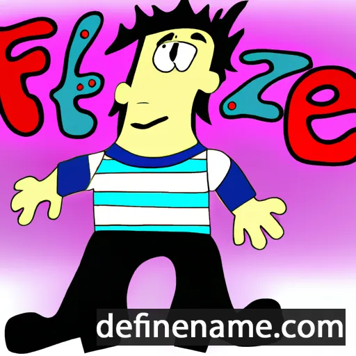 cartoon of the name Fejzi