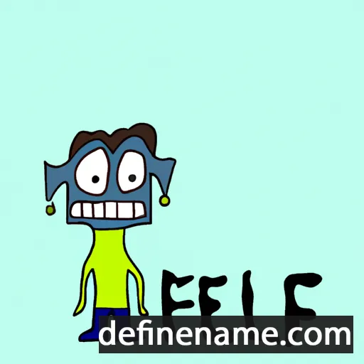 cartoon of the name Fel