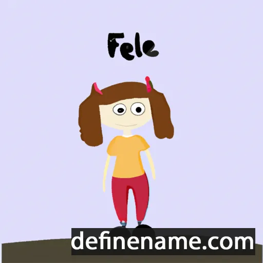 cartoon of the name Felė