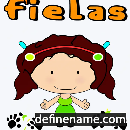 cartoon of the name Felícitas