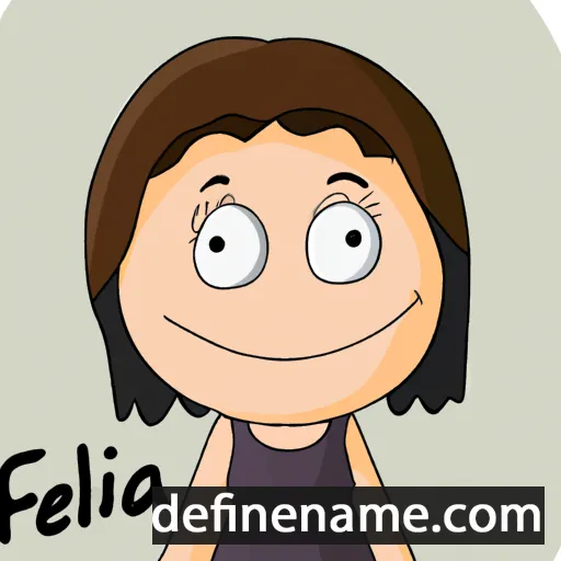 cartoon of the name Felicea