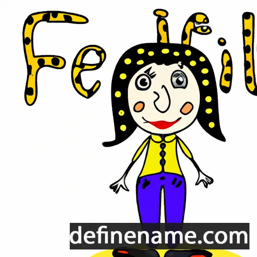 cartoon of the name Felici