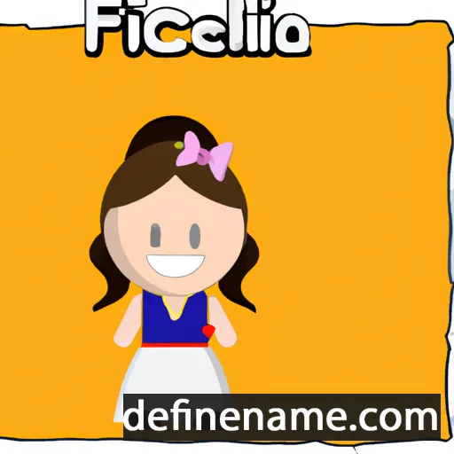 cartoon of the name Feliciána