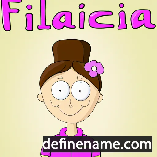 cartoon of the name Felicjana