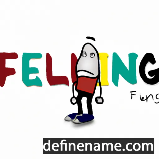 cartoon of the name Feling