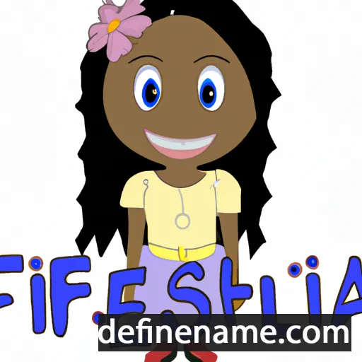 cartoon of the name Felishia