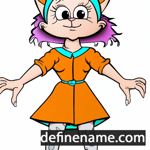 cartoon of the name Felista