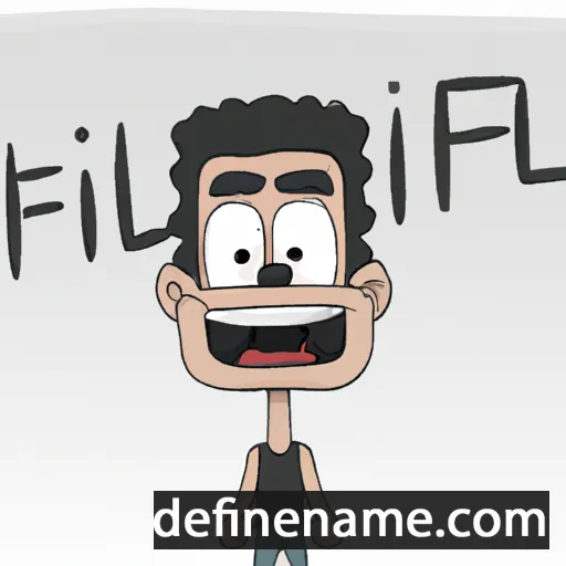 cartoon of the name Fellipe