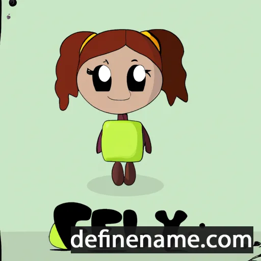 cartoon of the name Fely