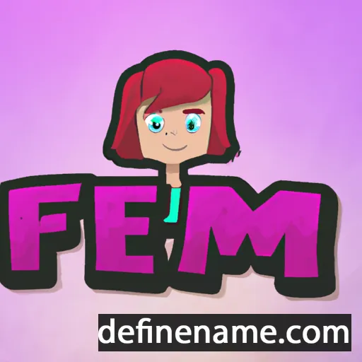 cartoon of the name Fem