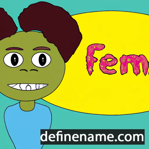 cartoon of the name Femi