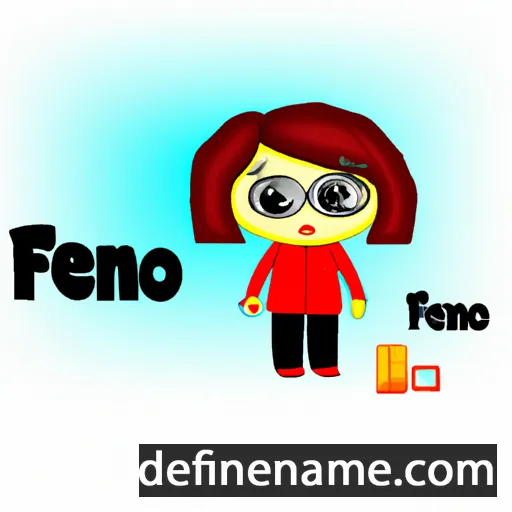 cartoon of the name Feña