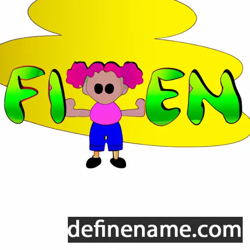 cartoon of the name Fena