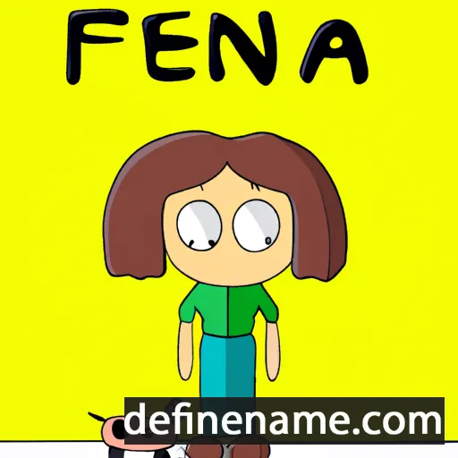 cartoon of the name Fena