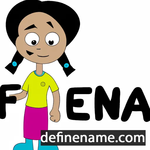 cartoon of the name Fenaka