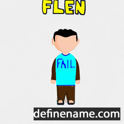 cartoon of the name Fenal