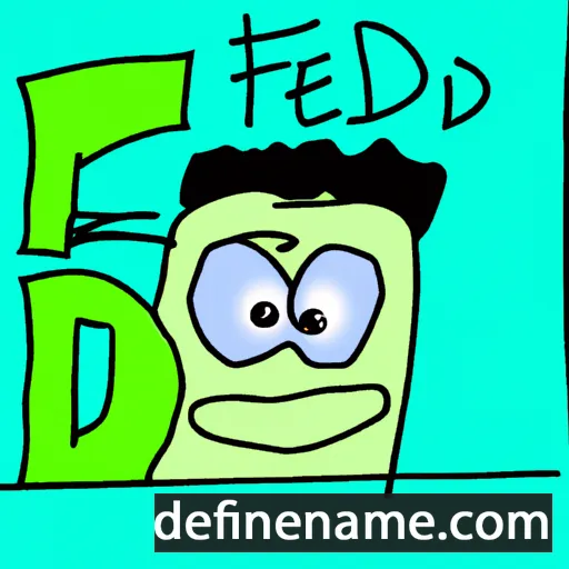 cartoon of the name Fendi