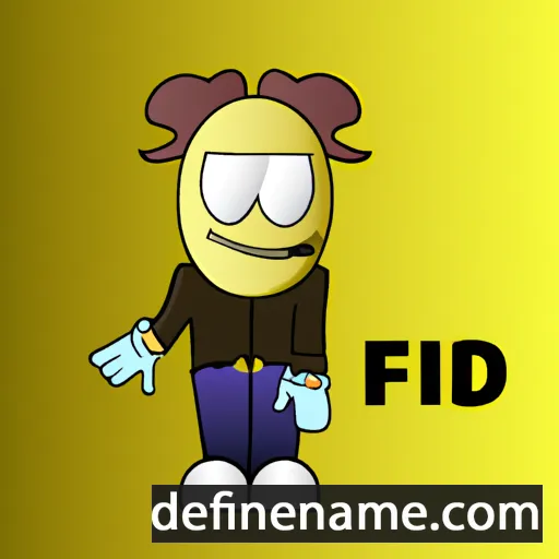 cartoon of the name Fendi